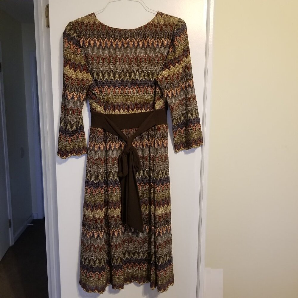 Rabbit Rabbit Rabbit Designs Multi Color Midi Dress   Size 16 - Picture 4 of 5